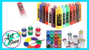 Different types of art paint